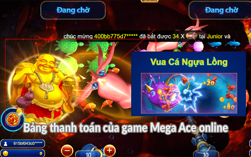 Bảng thanh toán của game Mega Ace online Bảng thanh toán của game Mega Ace online