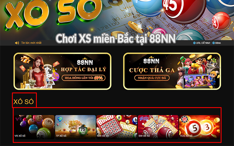 Chơi XS miền Bắc tại 88NN