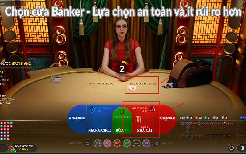 Chọn cửa Banker - Lựa chọn an toàn và ít rủi ro hơn