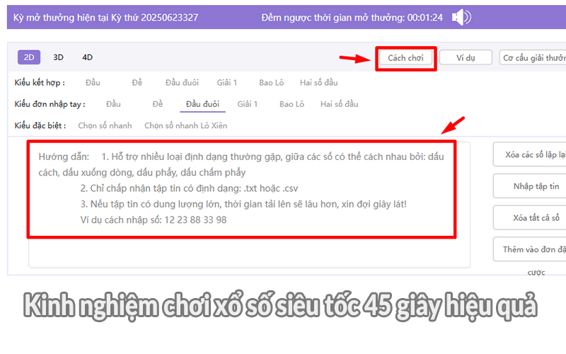 Kinh nghiệm chơi xổ số siêu tốc 45 giây hiệu quả