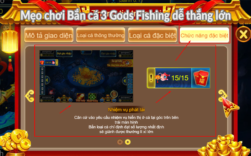 Mẹo chơi Bắn cá 3 Gods Fishing dễ thắng lớn