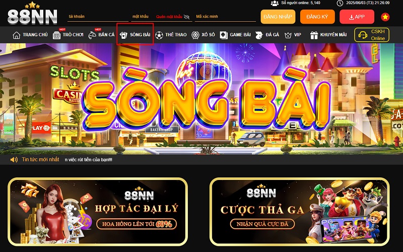 Xóc Đĩa trực tuyến 88nn